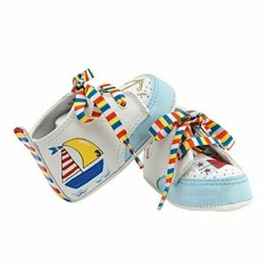 NWOT LilTootsies Nautical Themed Baby Shoes - Size 0-6 mos.